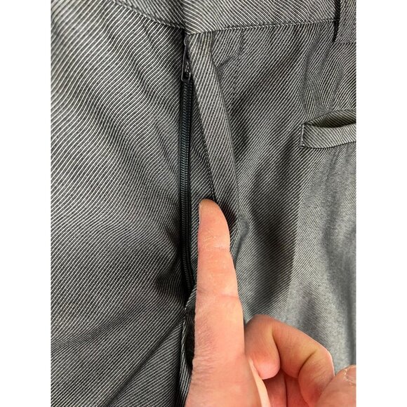 Versace Pants Women 29x32 Gray Black Flat Front Dress Slacks Work Casual - Picture 7 of 16